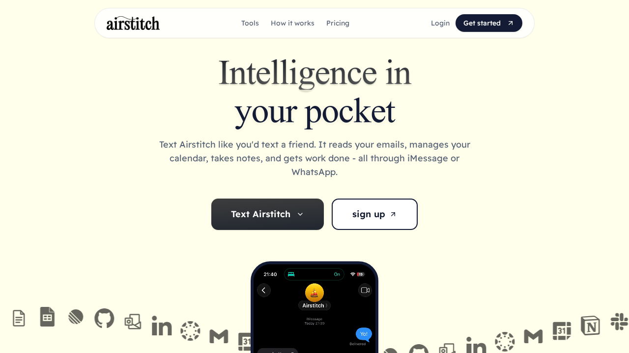 Airstitch screenshot