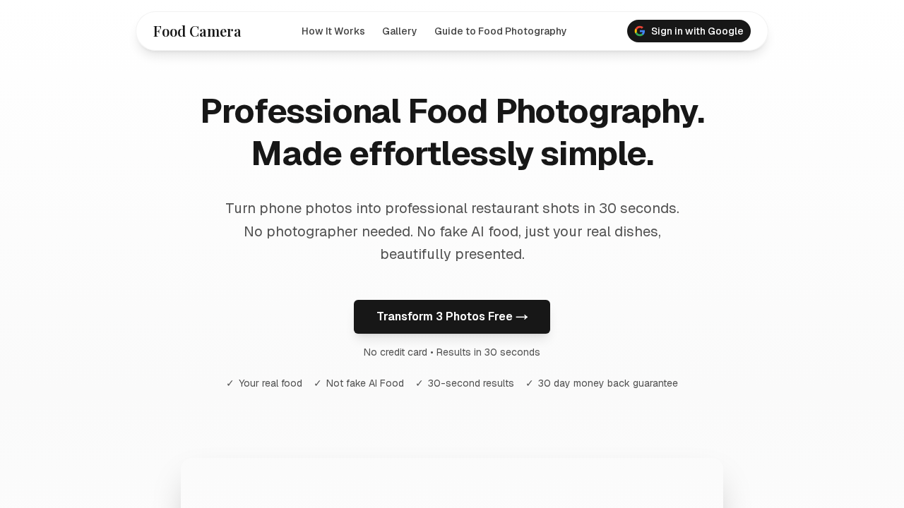 Food Camera screenshot