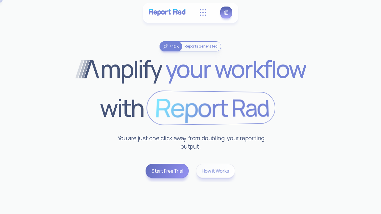 RAD Reporting with AI screenshot