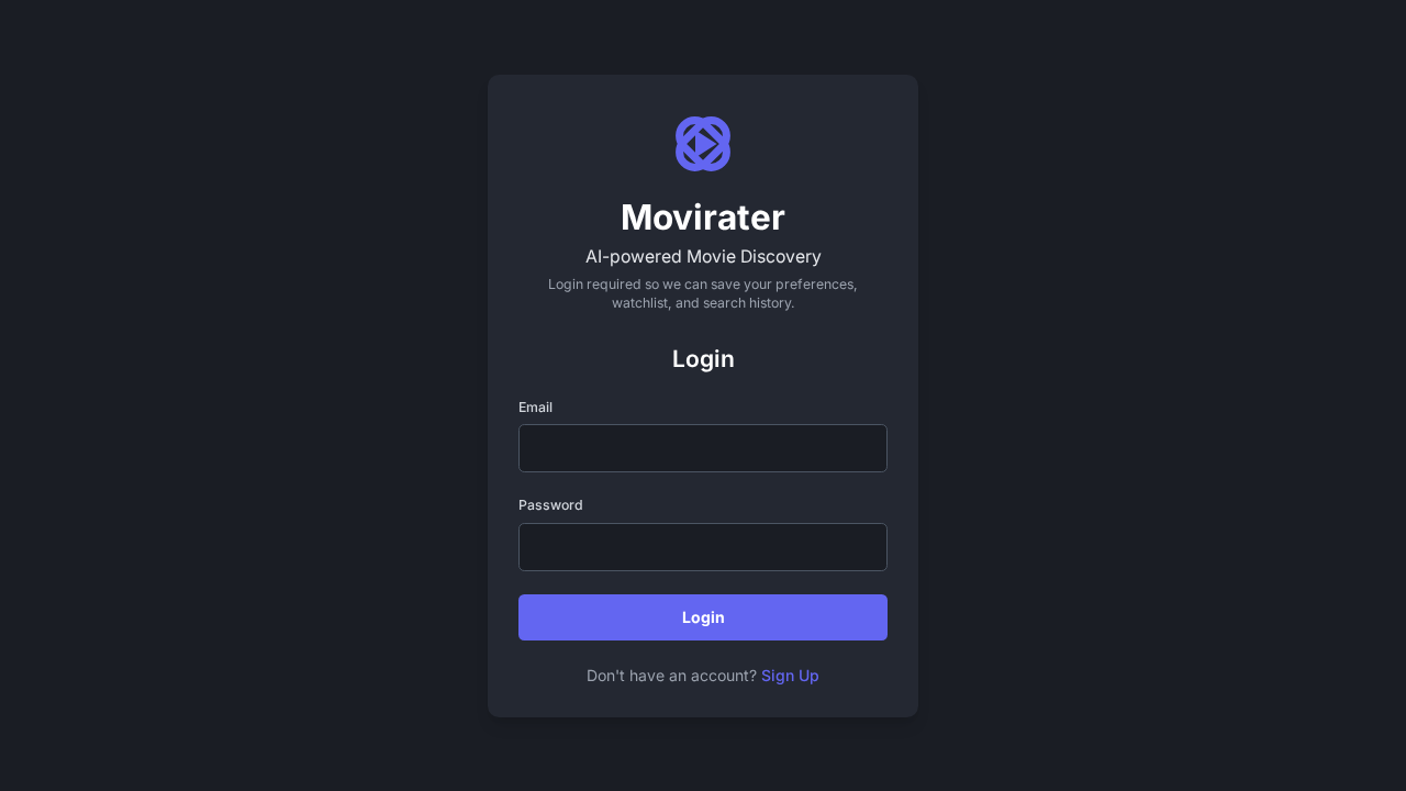 Movirater screenshot