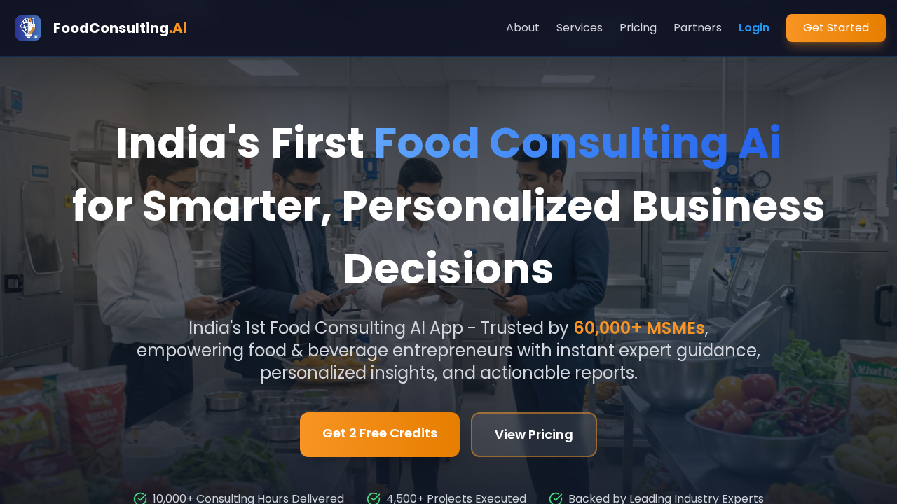 FoodConsulting.ai screenshot