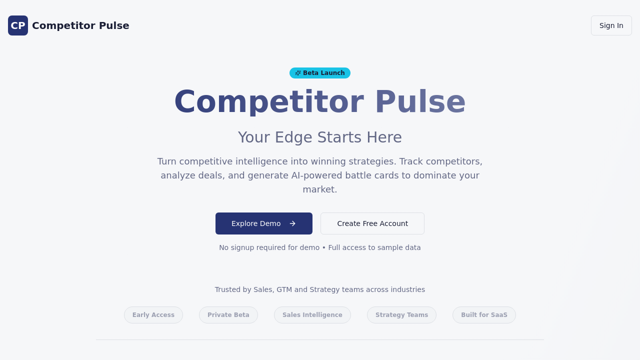 Competitor Pulse screenshot