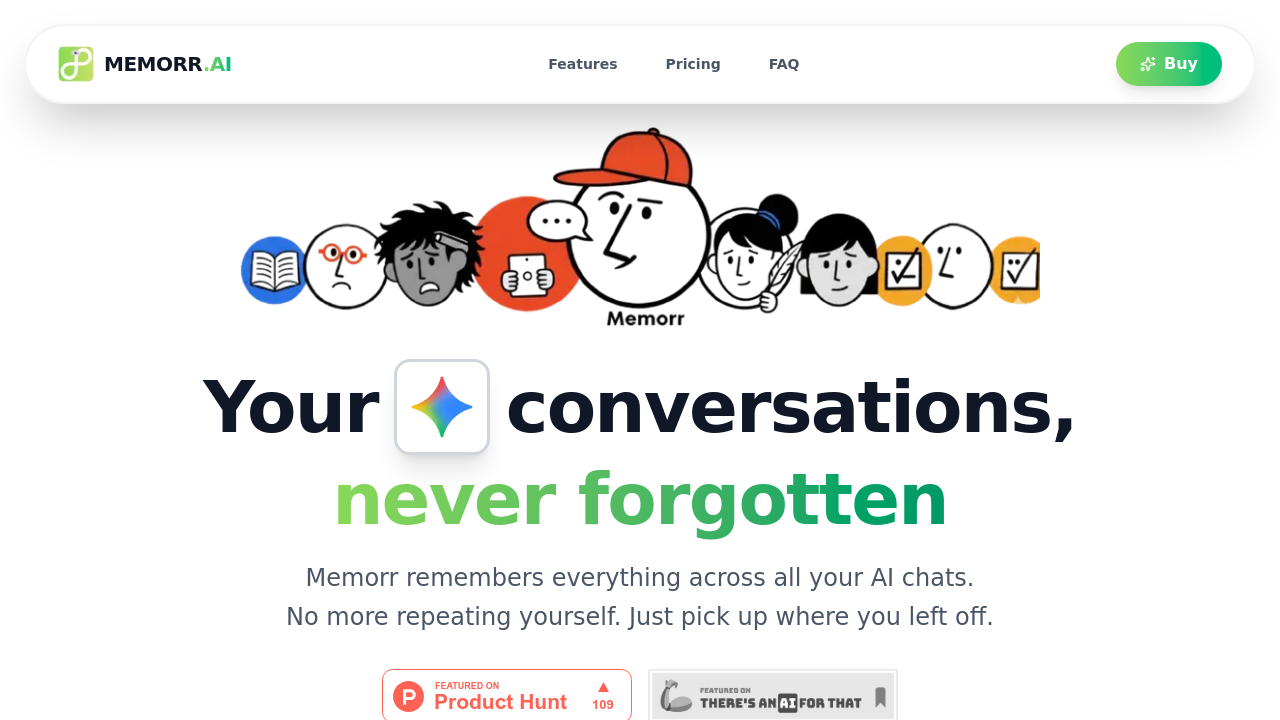 Memorr.ai screenshot