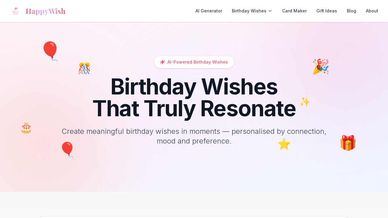 HappyWish screenshot