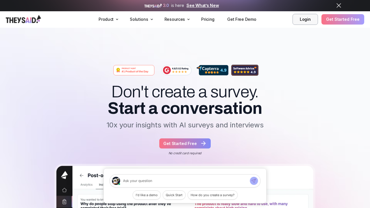 TheySaid 3.0 screenshot