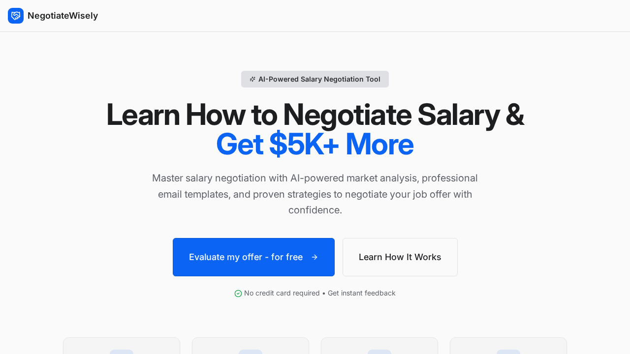 NegotiateWisely screenshot