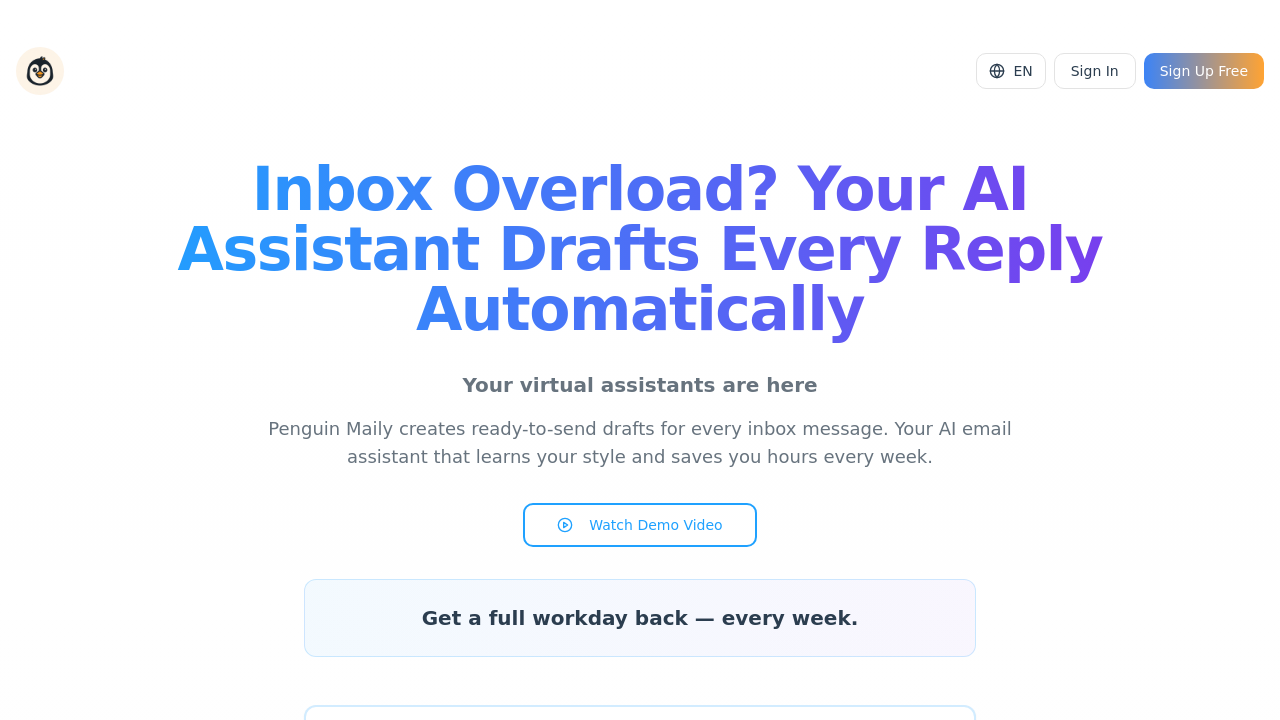 PenguinSuite - Penguin Maily screenshot