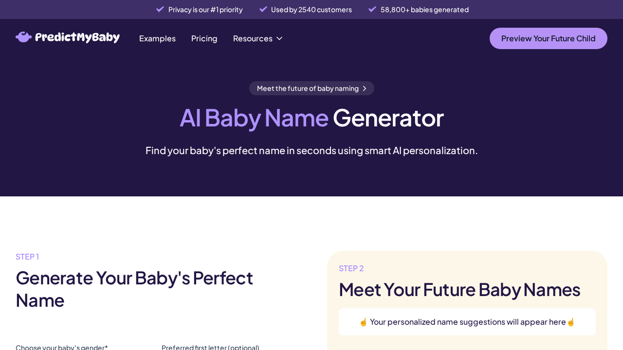 AI Baby Name Generator screenshot