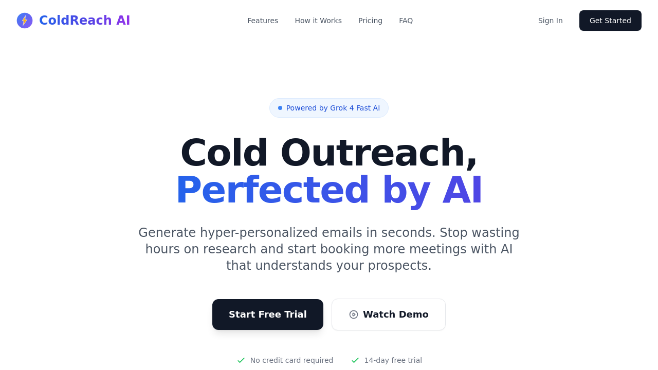Cold Reach AI Pro screenshot