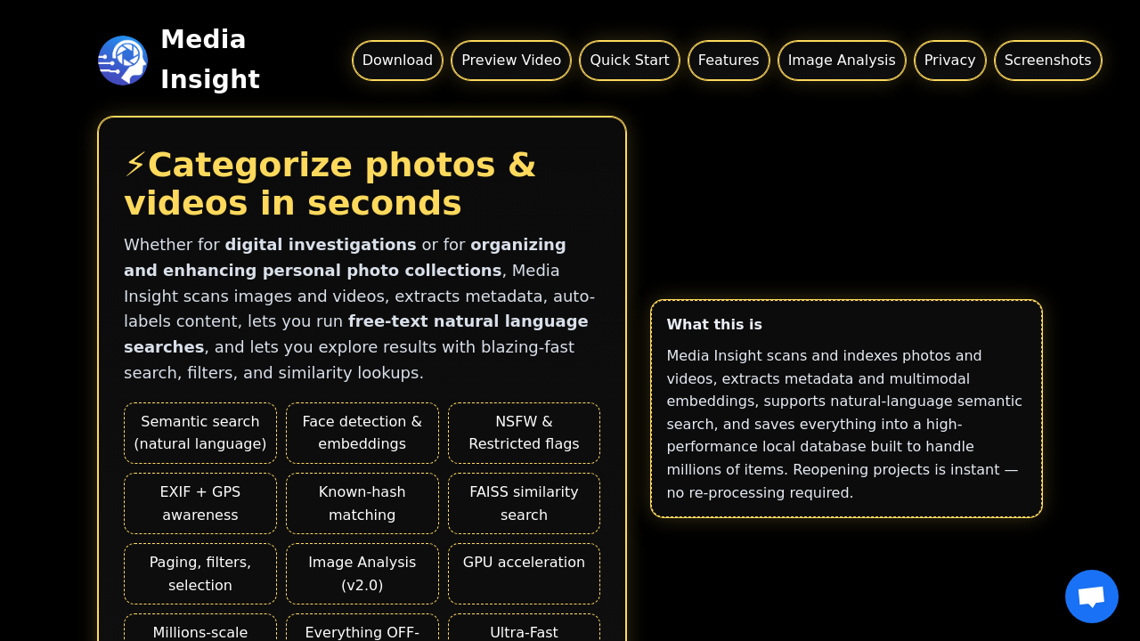 Media Insight screenshot