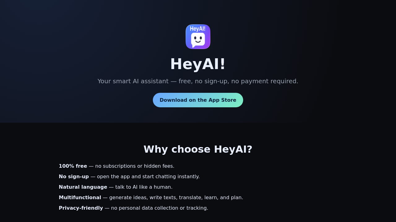HeyAI! screenshot