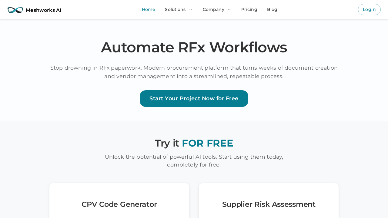 Meshworks AI screenshot