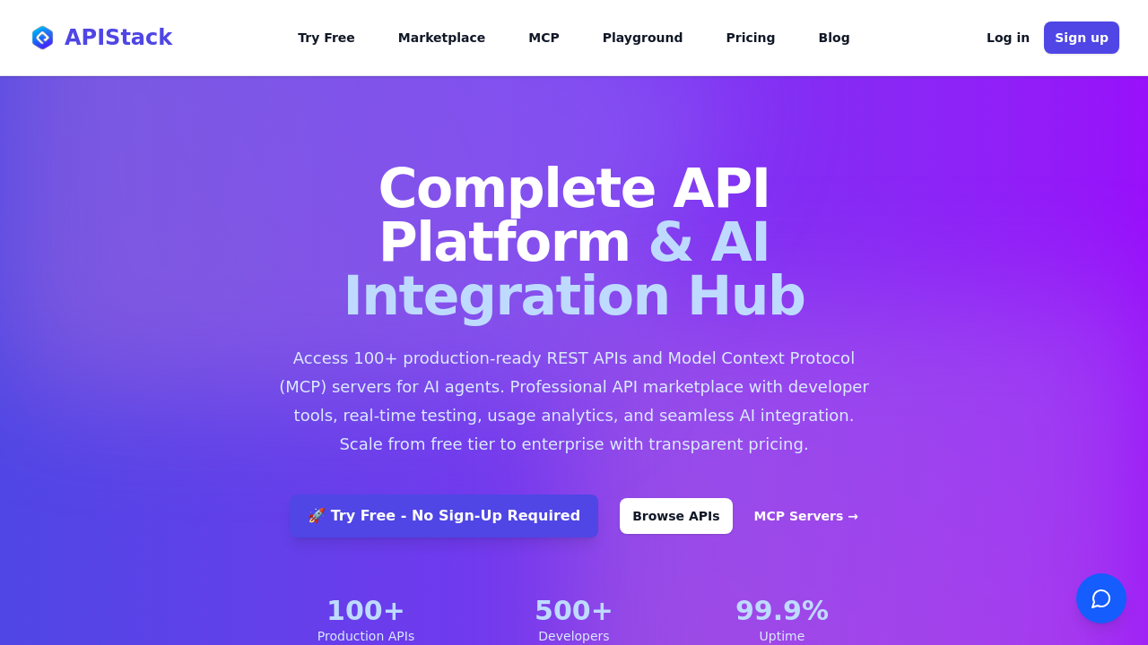 APIStack - The ultimate API marketplace screenshot
