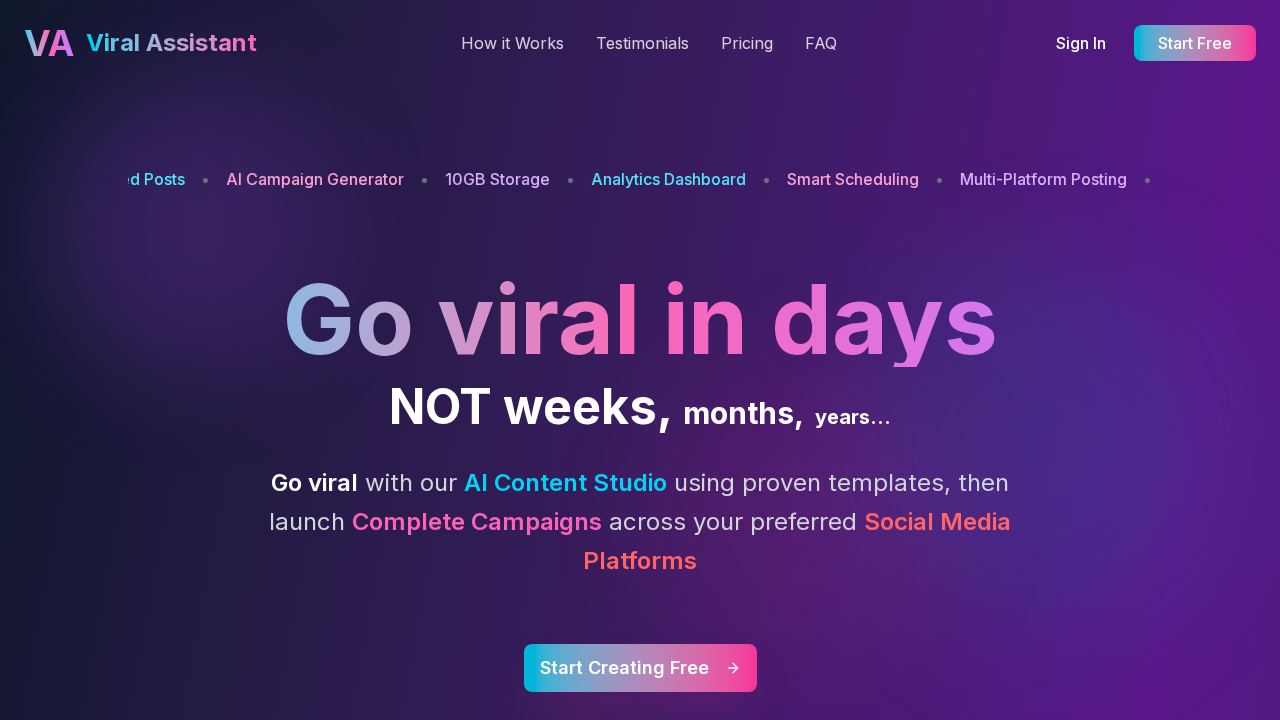 Viral Assistant screenshot