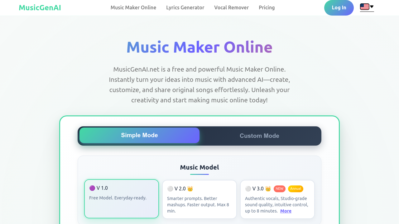 MusicGenAI - Music Maker Online screenshot