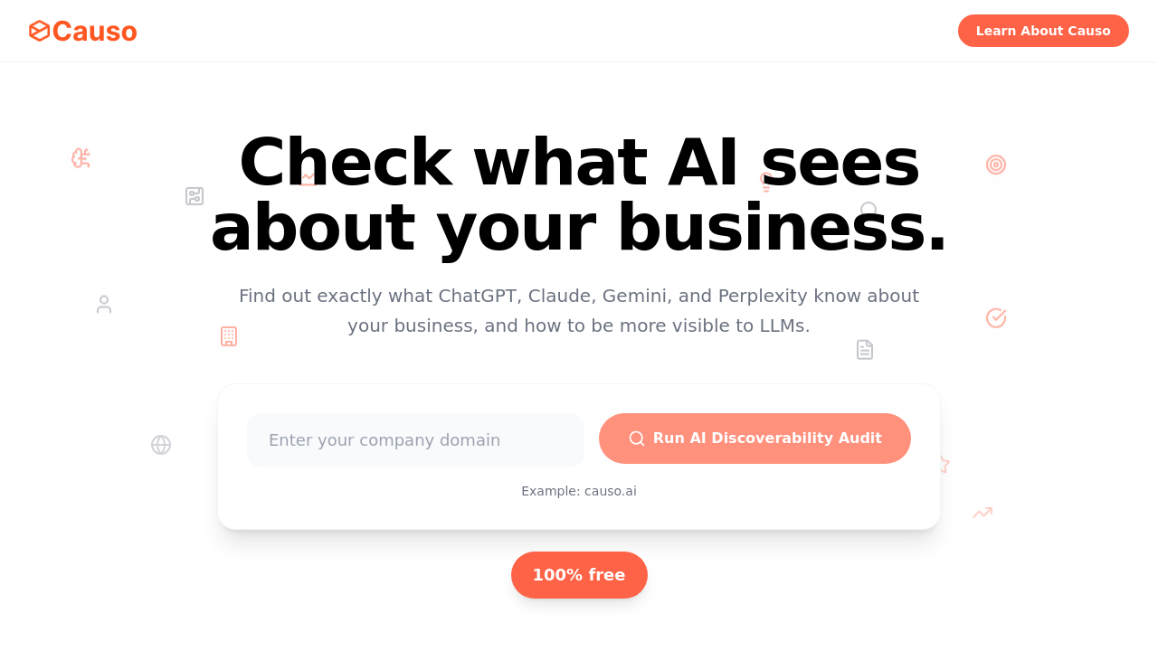 AI Visibility Checker by Causo screenshot