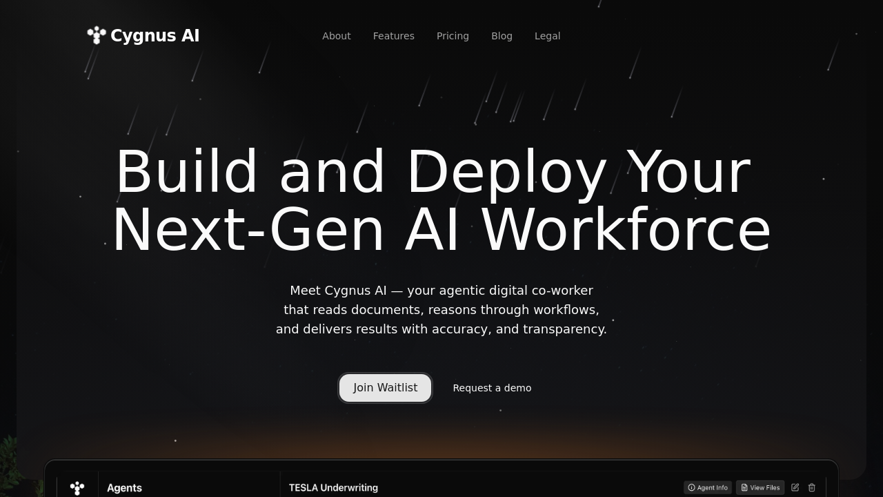 Cygnus AI screenshot
