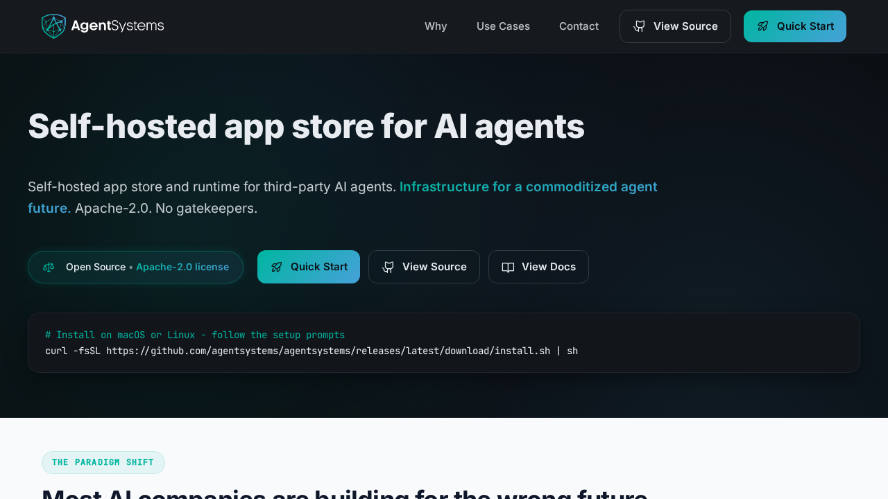 AgentSystems screenshot