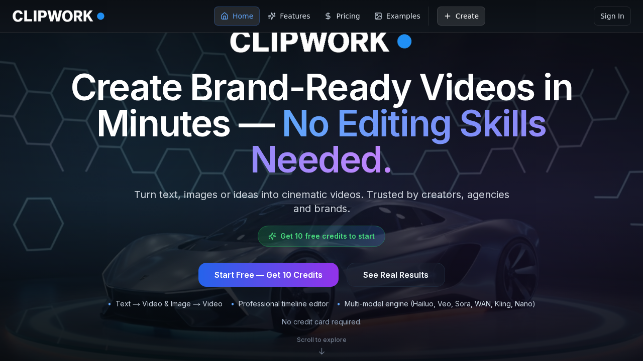 ClipWork: Studio AI videos in seconds screenshot