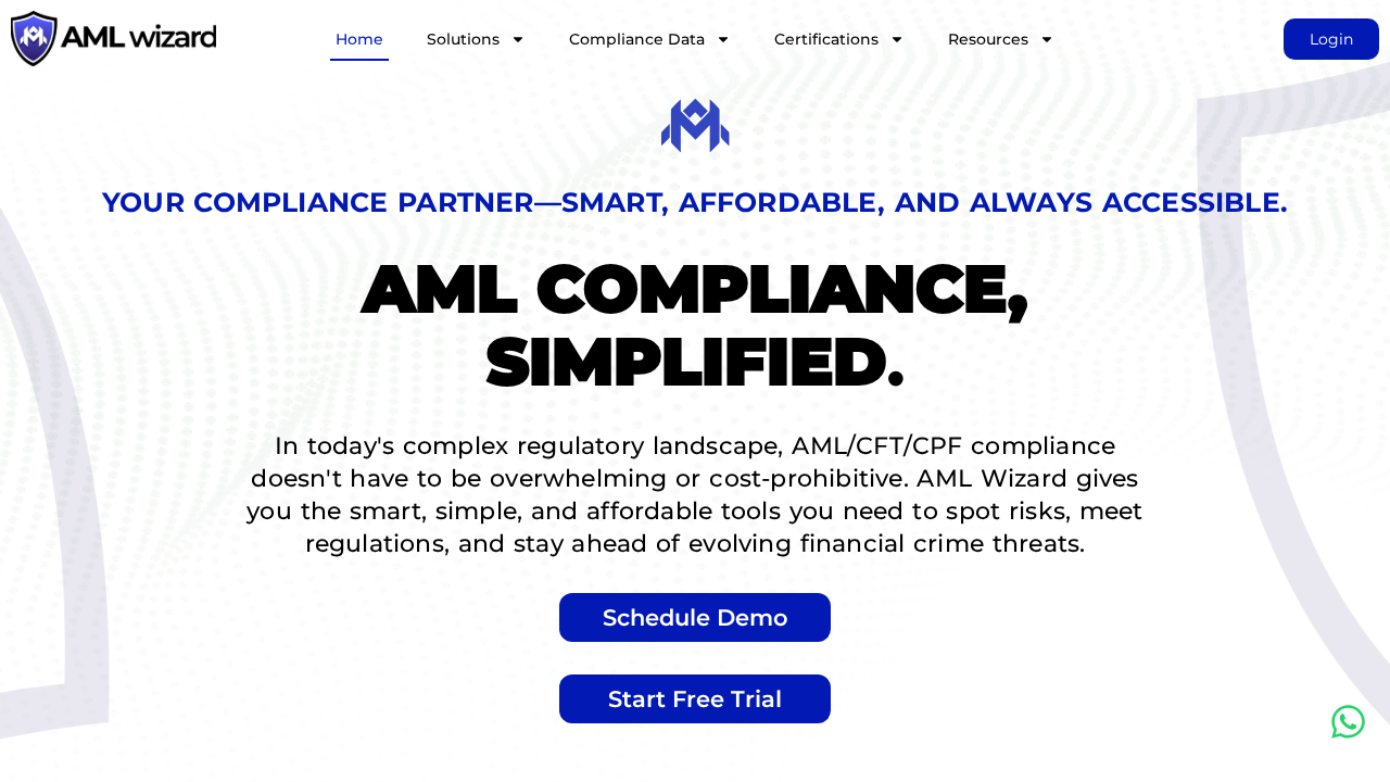 AML Wizard screenshot