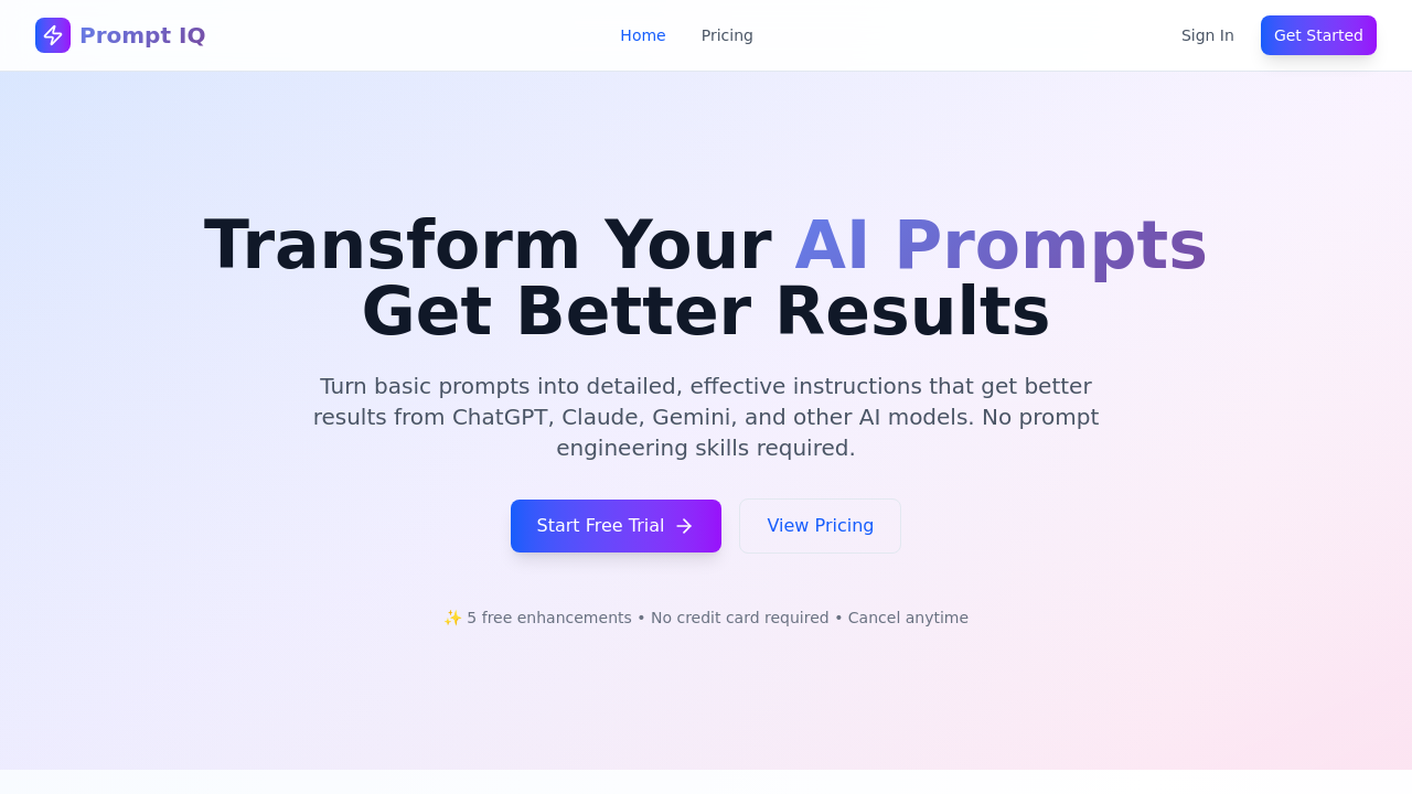 Prompt IQ screenshot