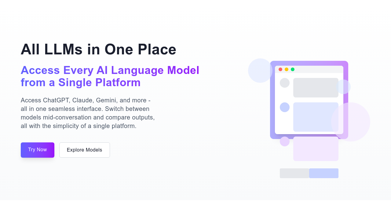 LLM OneStop screenshot