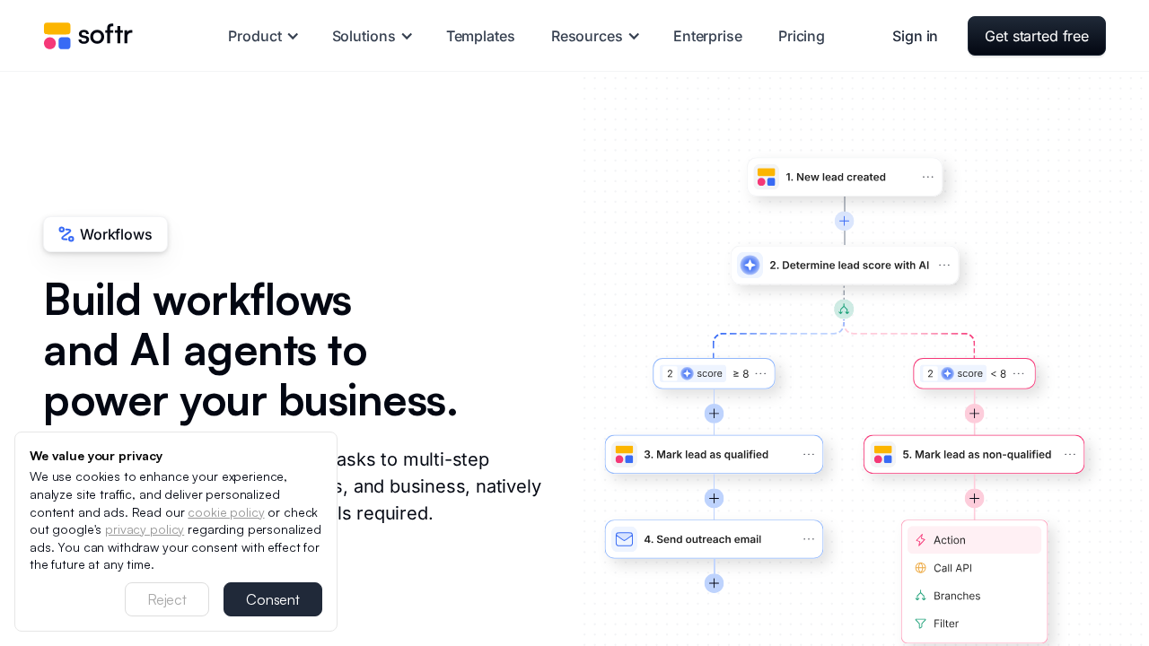 Softr Workflows screenshot