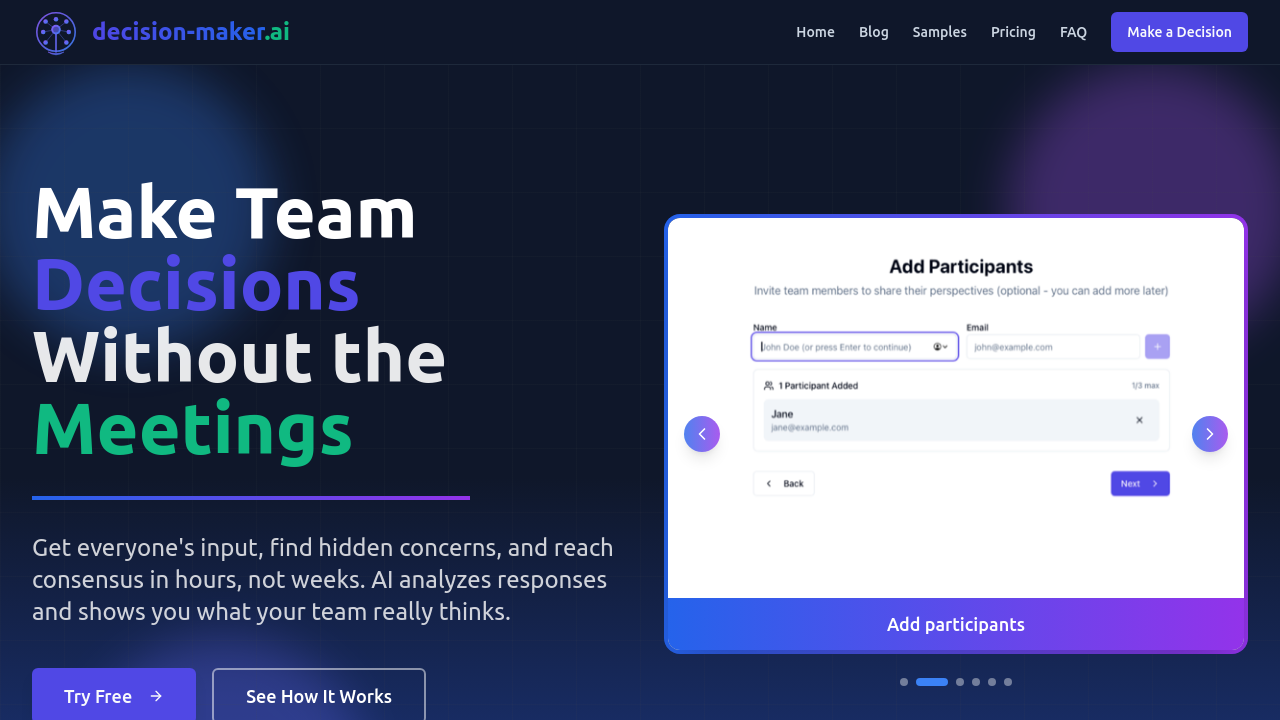 decision-maker.ai screenshot