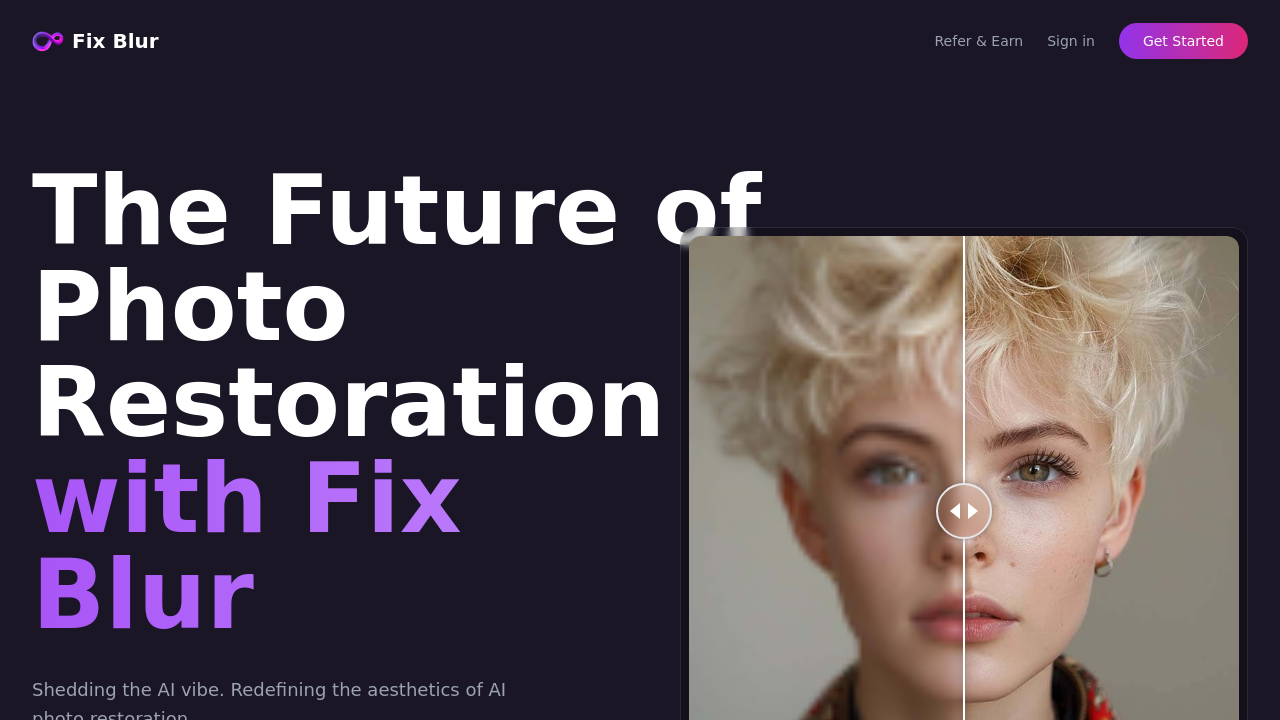 FixBlur - AI Photo Restoration screenshot