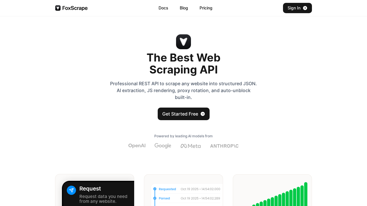 FoxScrape screenshot