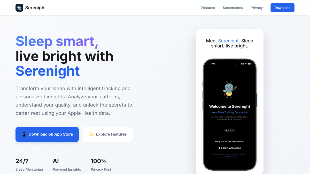 Serenight screenshot