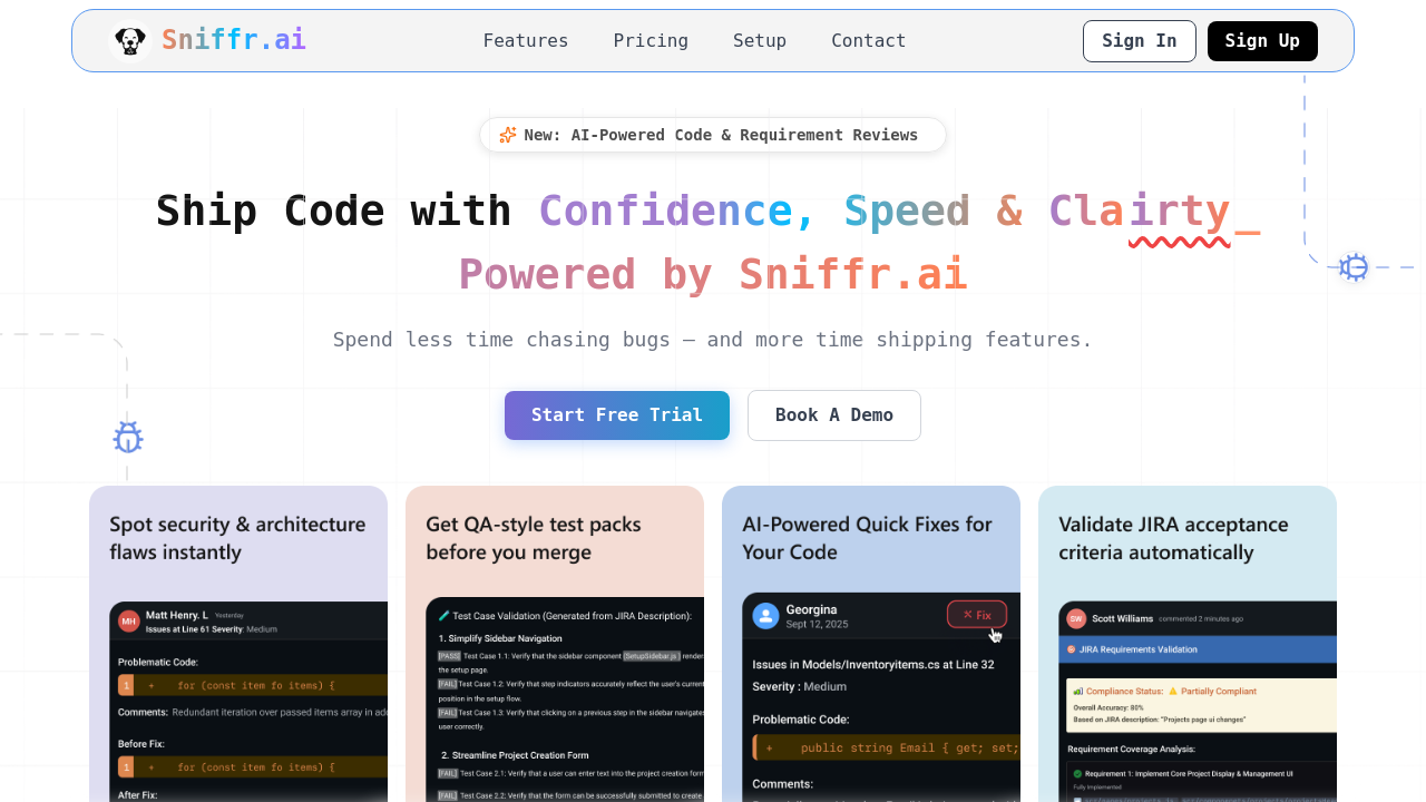 Sniffr.ai screenshot