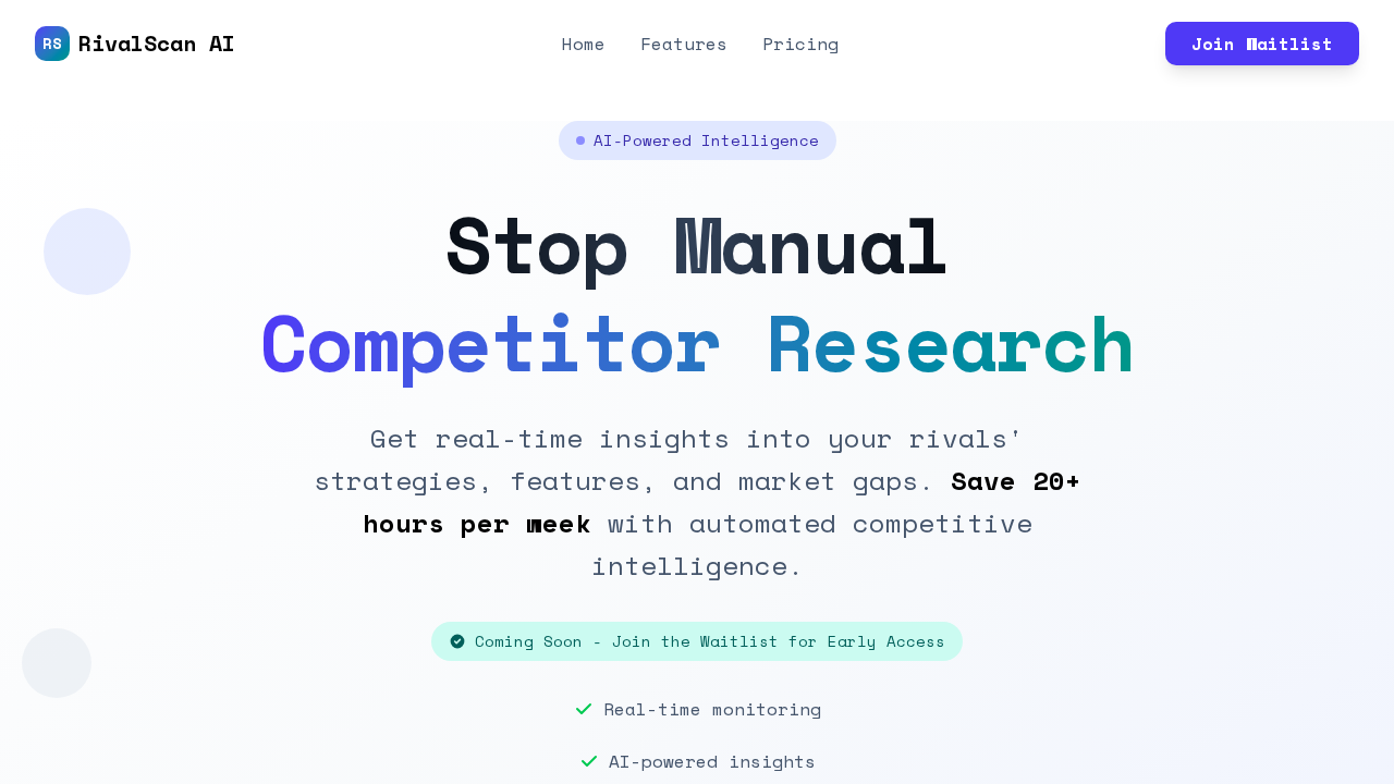 RivalScan AI screenshot