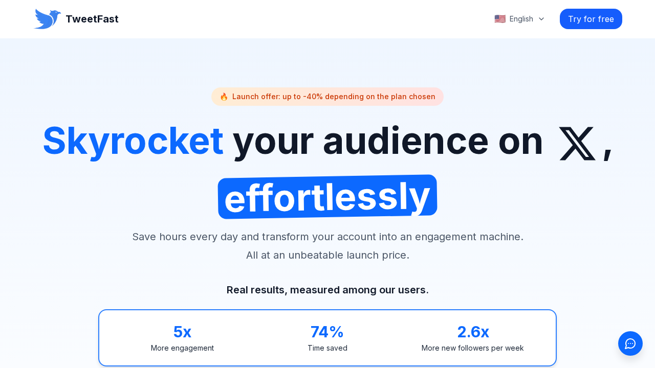 TweetFast screenshot