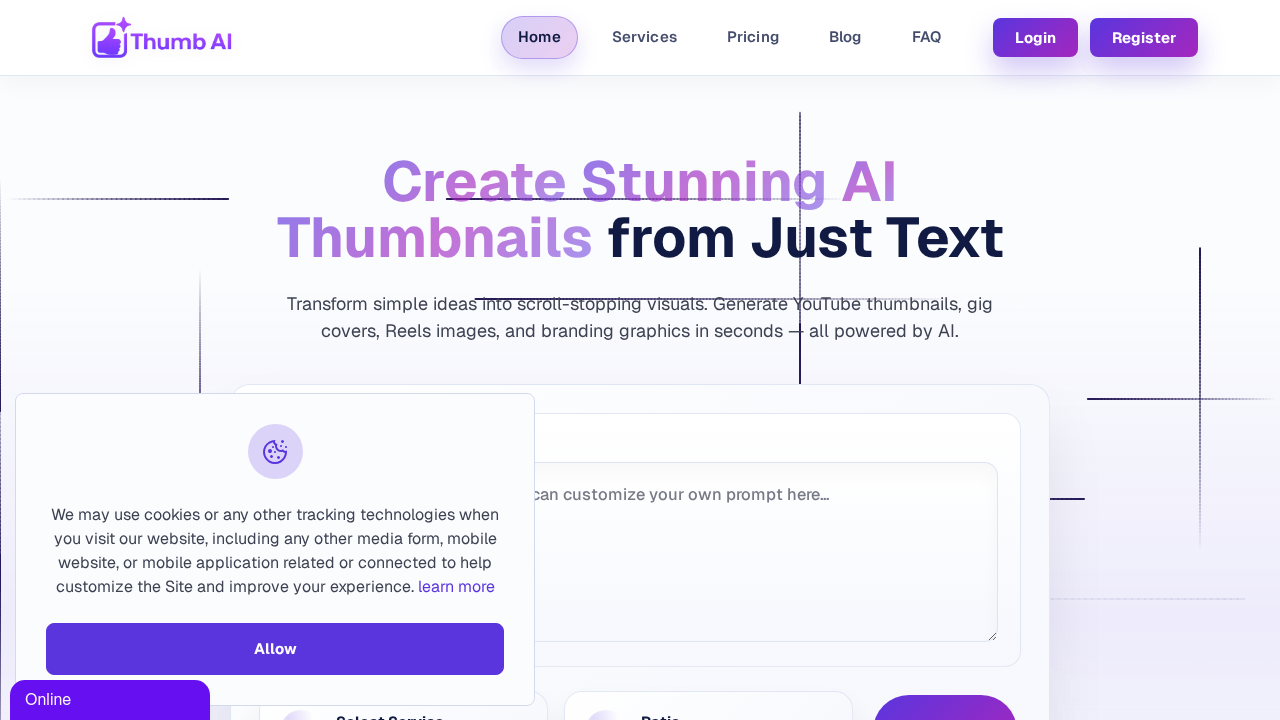 Thumb.onl screenshot