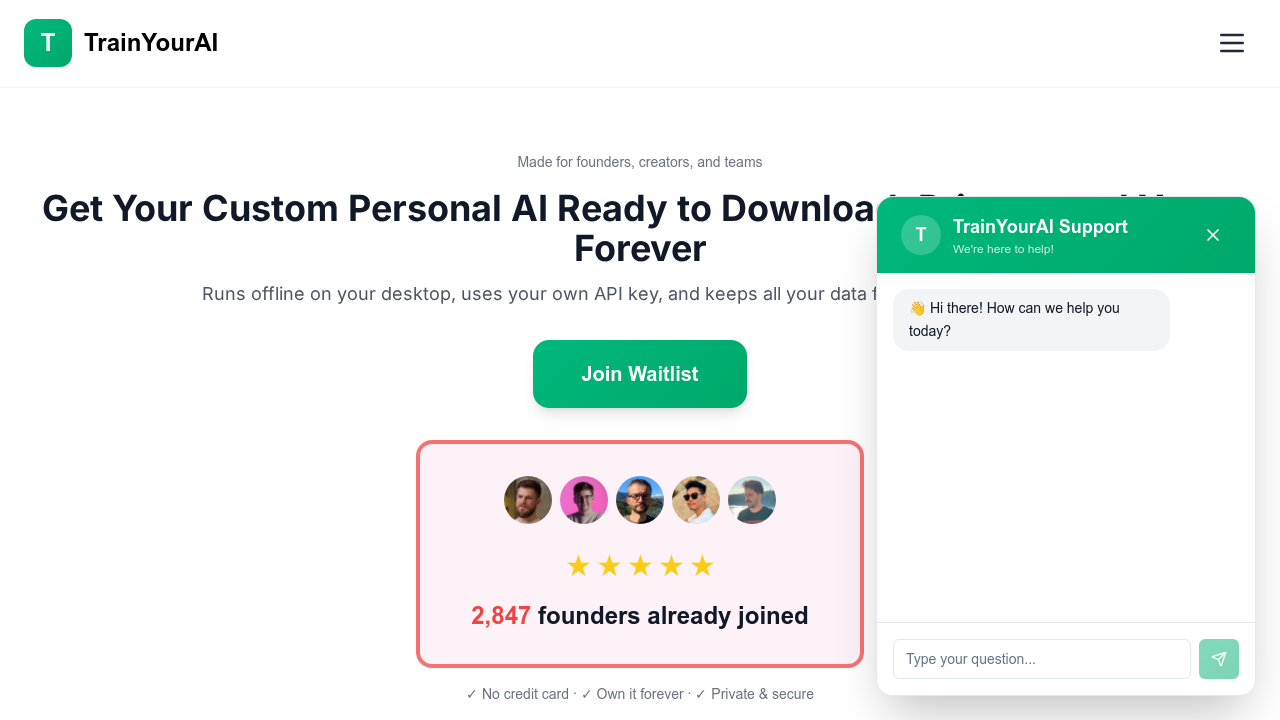 TrainYourAI screenshot