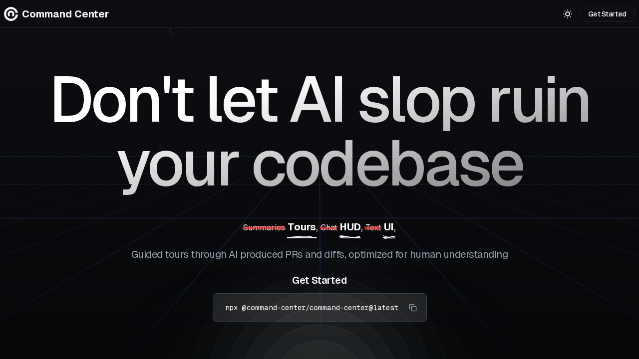 Command Center screenshot