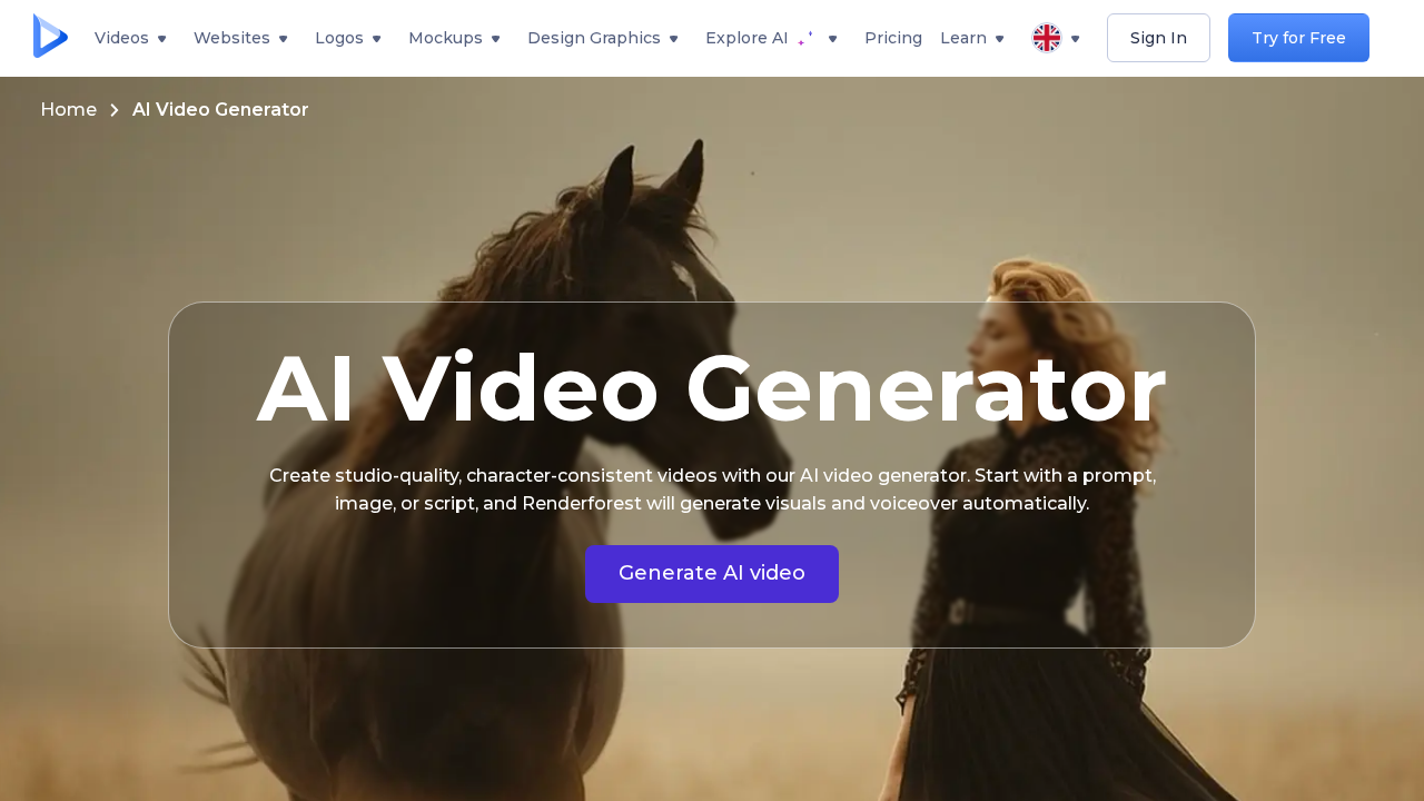 AI Video Generator by Renderforest screenshot