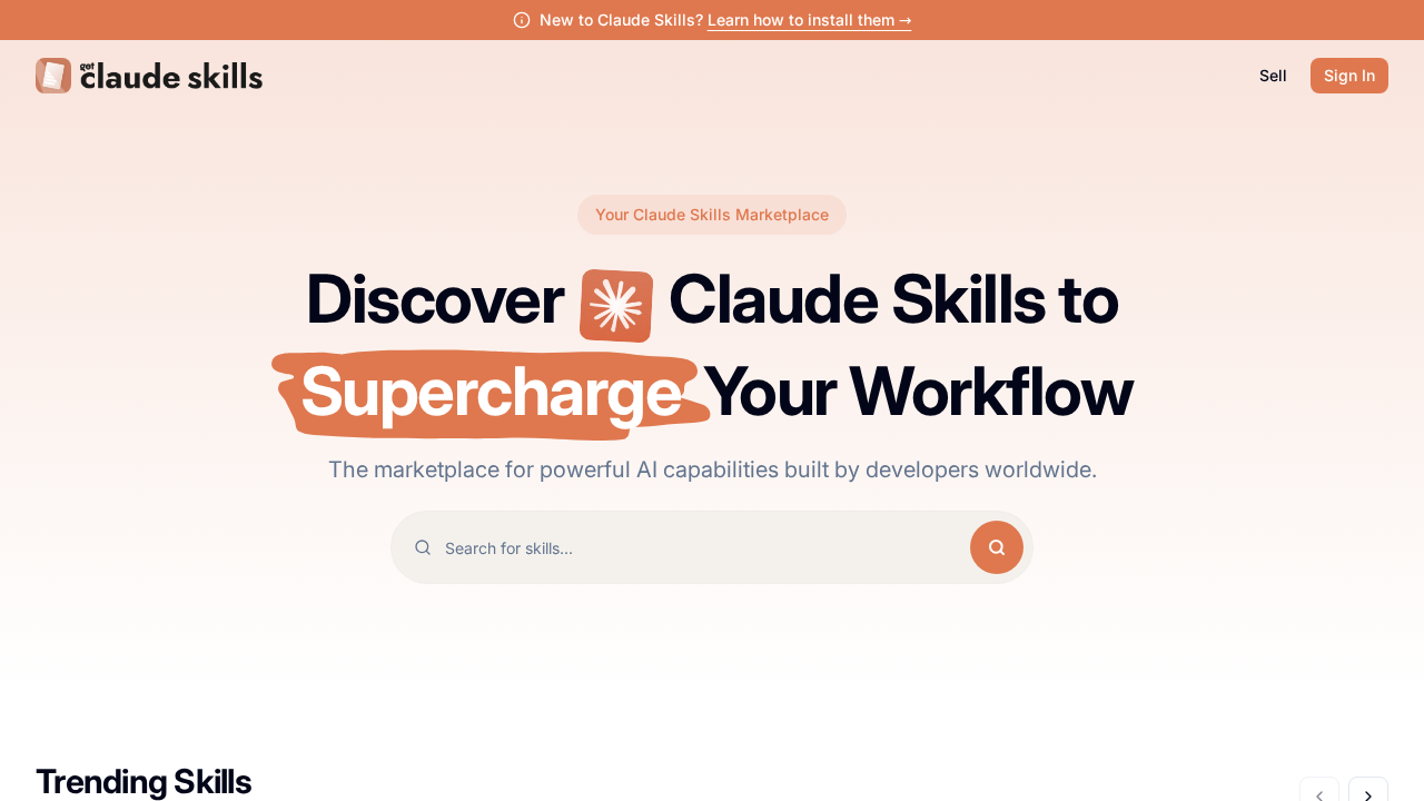 Get Claude Skills screenshot