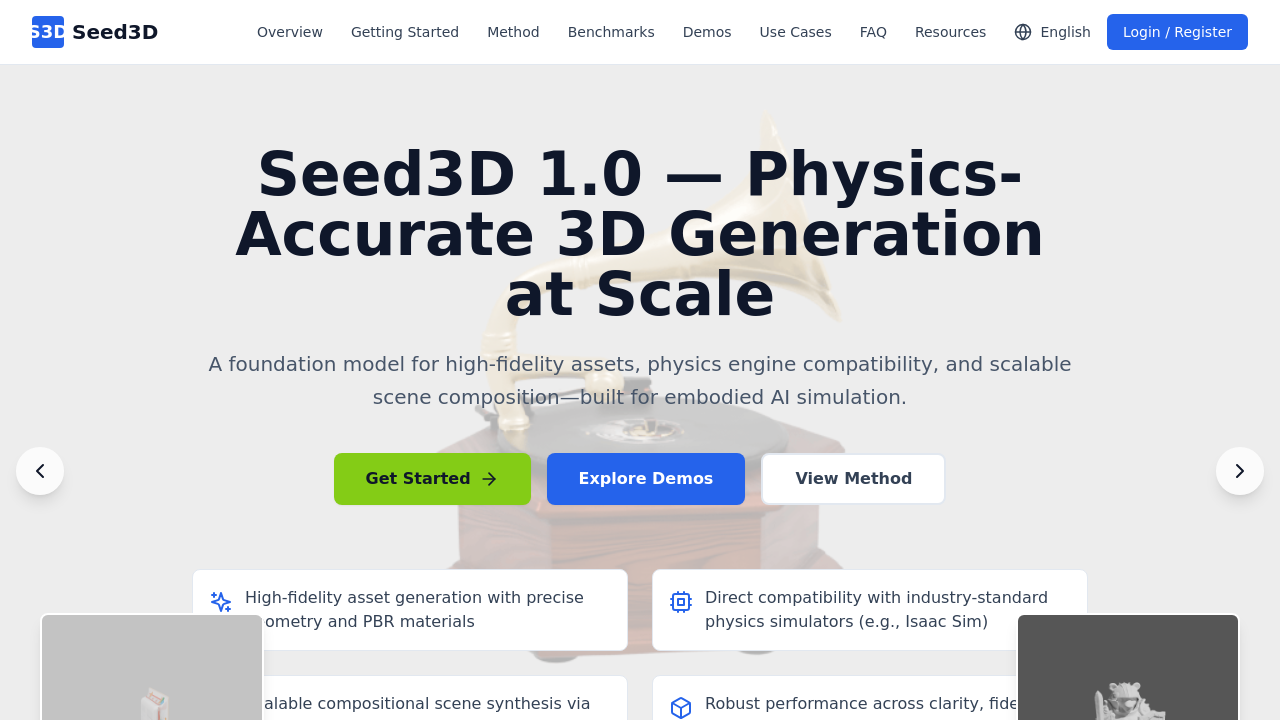 Seed3D 1.0 screenshot