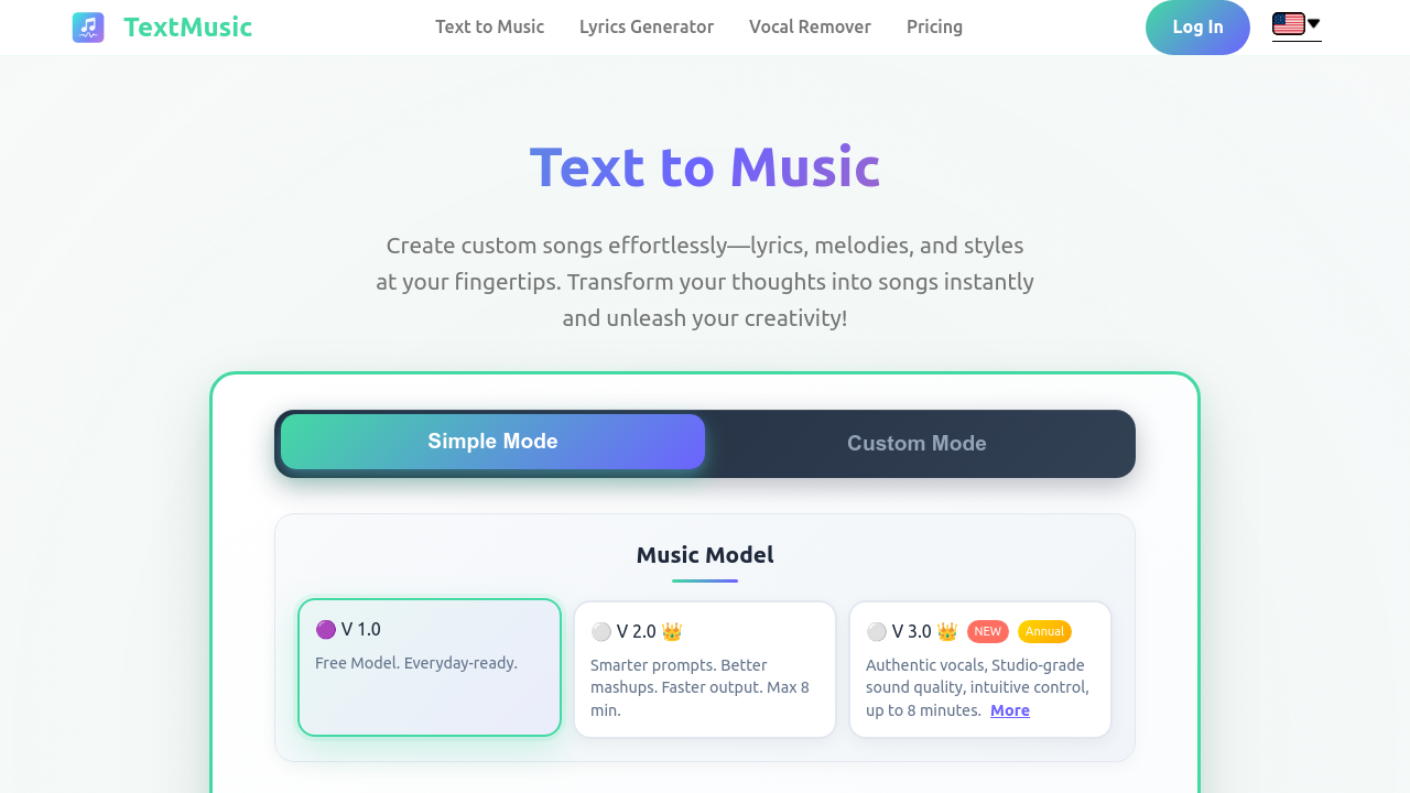 TextMusic screenshot