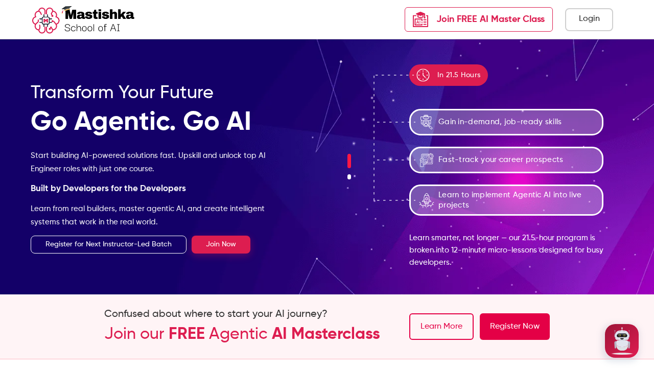 Mastishka School of AI screenshot