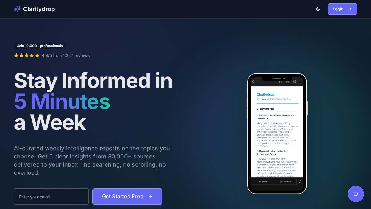 ClarityDrop screenshot