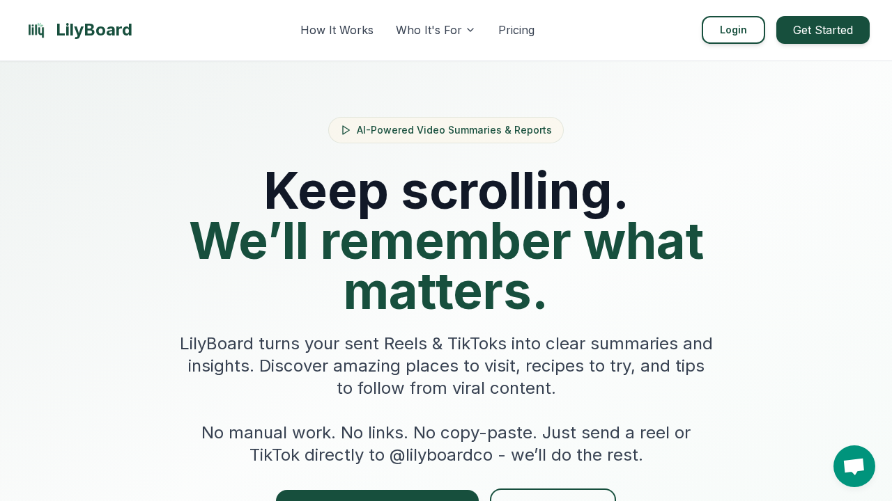 LilyBoard screenshot