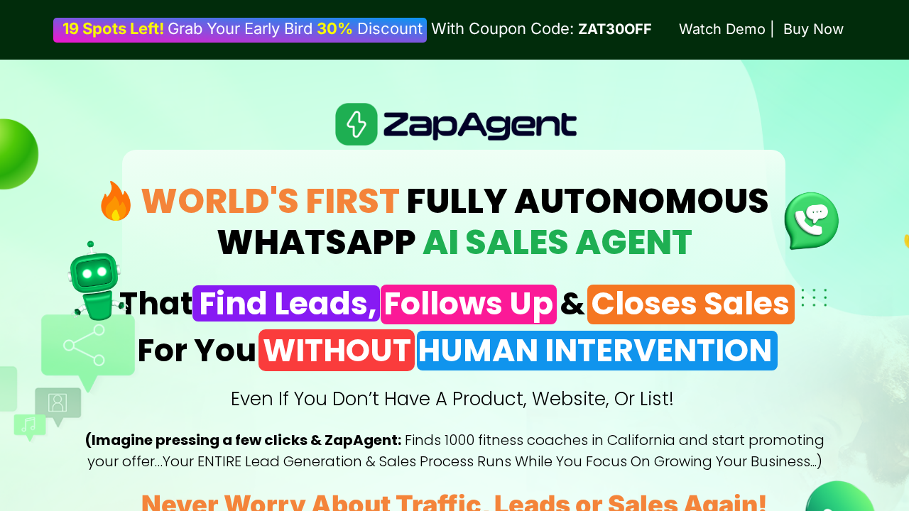 ZapAgent - WhatsApp AI Sales Agent screenshot