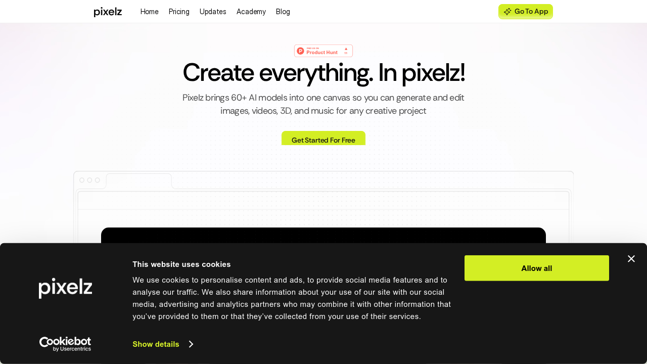 Pixelz AI screenshot