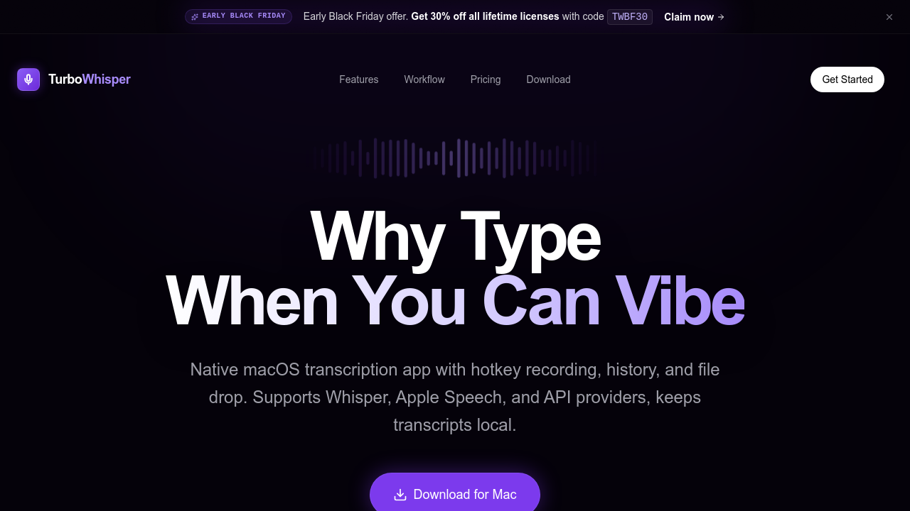 TurboWhisper screenshot
