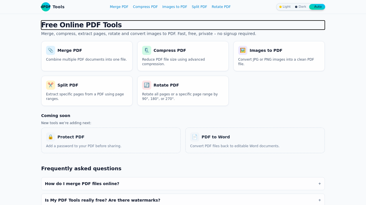 MyPDFTools screenshot