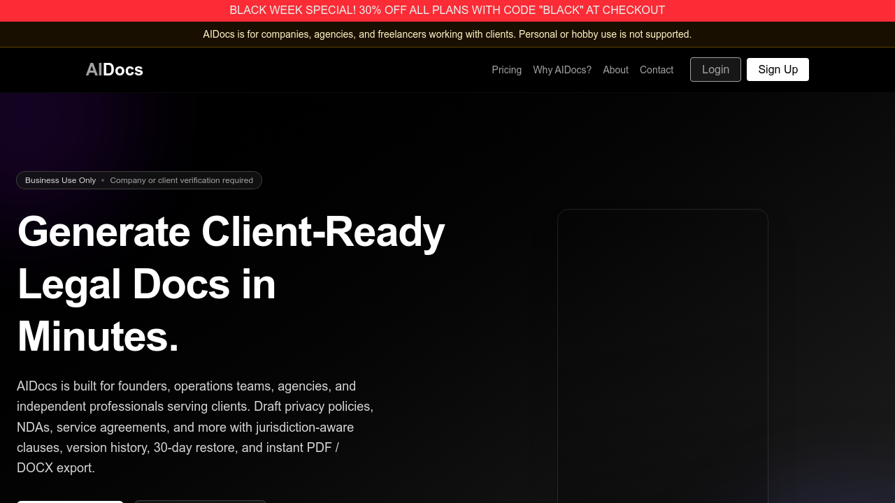 AIDocs - AI Document Generator screenshot