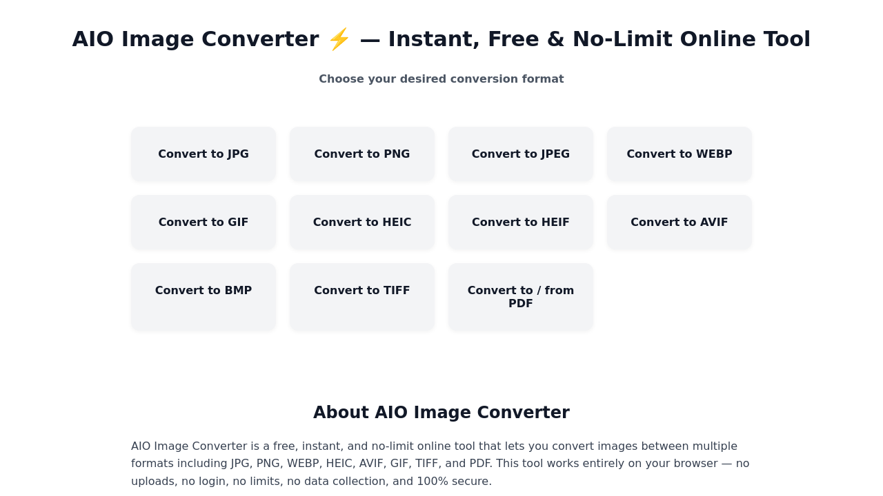 AIO Image Converter screenshot